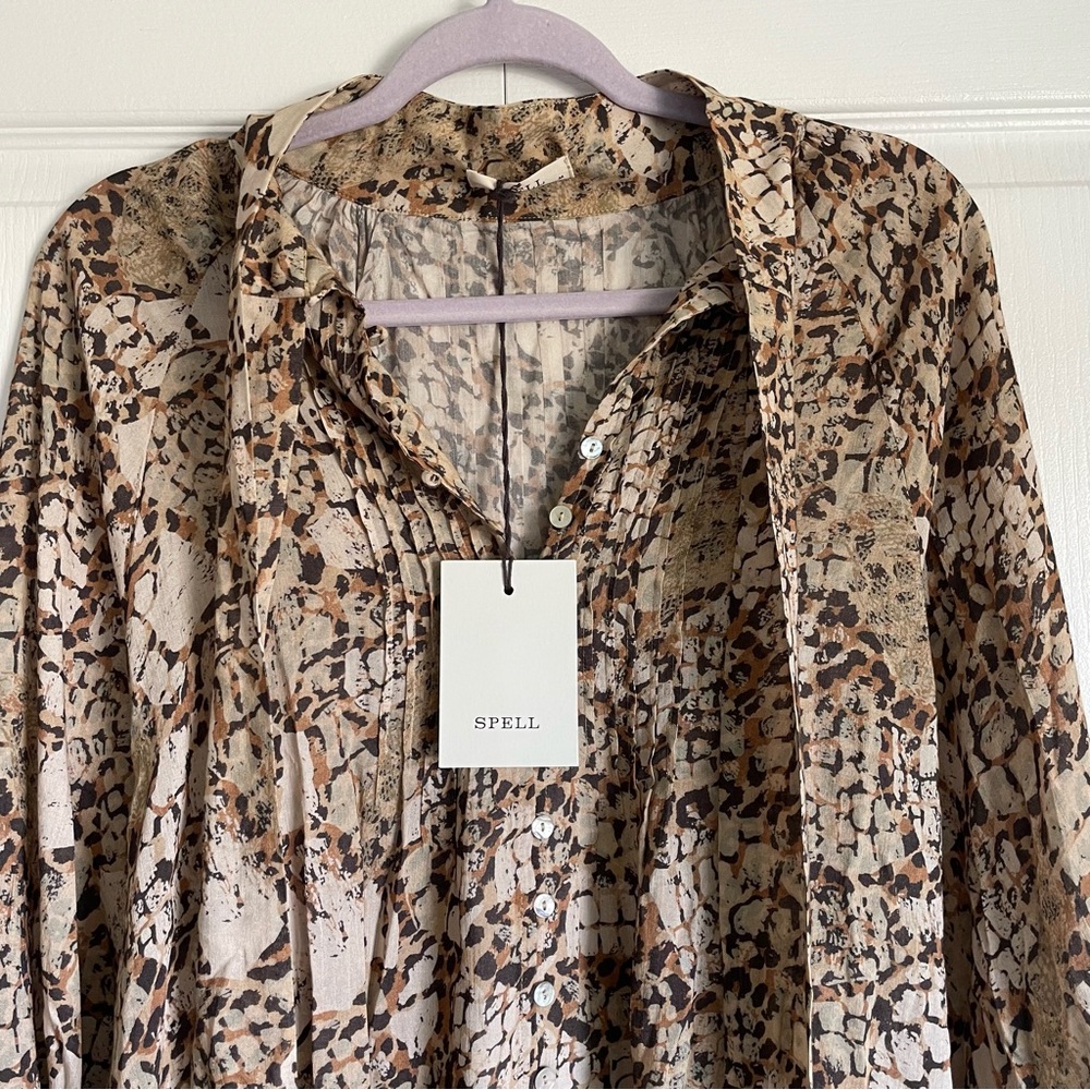 Spell Women’s 1985 Shirt Dress in Honeycomb - Medium - Picture 8 of 16